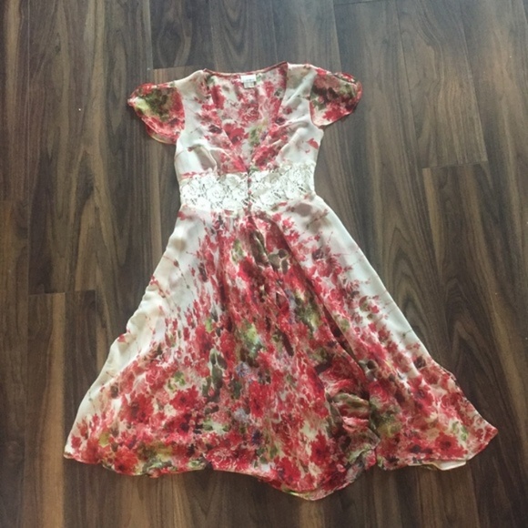 Free People Dresses & Skirts - Floral pink Free People dress size XS